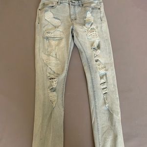 Off white stone white fashion nova jeans